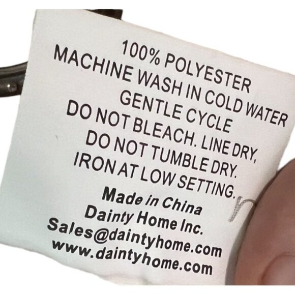 Dainty Home Set of 2 White & Silver Curtain Panels with Grommets 98" x 36" - Picture 9 of 9